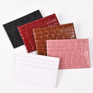 Alligator PU Leather Thin Wallet for Women with Custom Logo