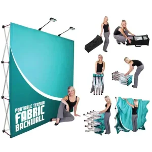 Alloy Aluminum Stand Outdoor Elastic Fabric Pop-Up Display Banner Stand