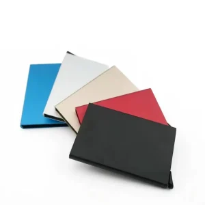Aluminium Alloy Pop-Up RFID Credit Card Holder with Custom Logo