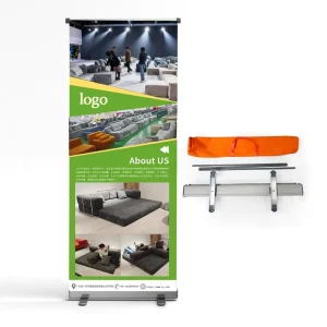 Aluminium Rollup Banner 80×200 cm Outdoor Indoor Retractable Display Stand