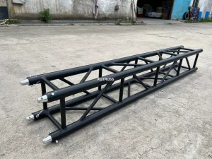 Aluminum 4-Point Pin Lighting Truss, Black Powder-Coated, for Exhibition and Wedding Stages