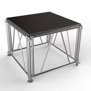Aluminum 4’x4′ and 4’x8′ Adjustable Stage Platform
