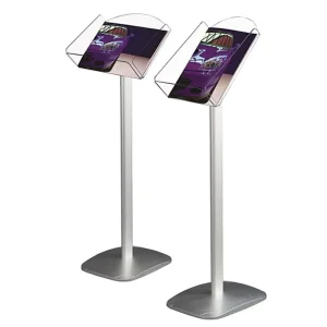 Aluminum A3 A4 A5 Floor Display Stand Brochure Sign Holder and Exhibition Poster Rack