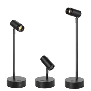 Aluminum Adjustable Lever Stand Exhibition Light with Neon Light