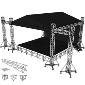 Aluminum Alloy 6082-T6 290*290mm Square Circle Arch Triangle Lighting Truss for Stage Concert Event Exhibition Display Equipment