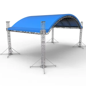 Aluminum Alloy Arc Truss, Modular Design, Quick Installation, 6000kg Load Capacity, for Indoor and Outdoor Concerts