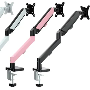 Aluminum Alloy C-Clamp Monitor Mount Arm for 10-32 Inch Screens, 2-10kg Load Capacity, 65° Tilt