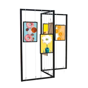 Aluminum Alloy Calligraphy Painting Photographic Works Exhibition Stand Octagonal Column Outdoor Display