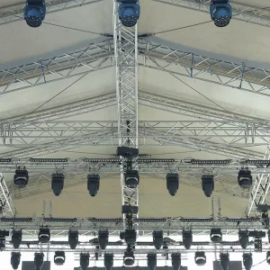 Aluminum Alloy Exhibition Truss Display System with Spigot Stage Lighting Truss and Round, Square, and Triangle Patterns