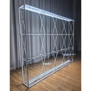 Aluminum Alloy Folding Pop-Up Illuminated Mesh Lightbox Backlit Exhibition Display Panel
