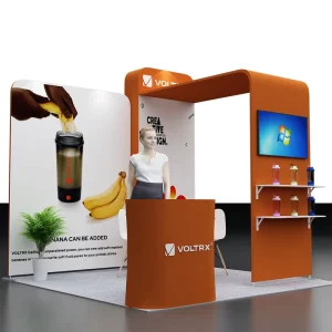 Aluminum Alloy Liftable Promotion Table Modular Aluminum Profile System Exhibition Booth Lightweight Customized Design