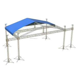 Aluminum Alloy Modular Triangular Roof Truss 6000kg Capacity for Stage Sound Mixers and Lighting Fixtures