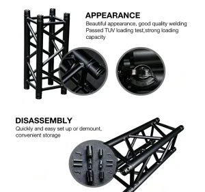 Aluminum Alloy Modular Truss 290mm 390mm with 500kg Load Capacity for Stage, Outdoor Concerts, and DJ Events