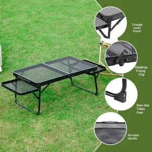 Aluminum Alloy Rectangular Folding Legs Table Lightweight Outdoor Camping Barbecue Portable Outdoor Furniture