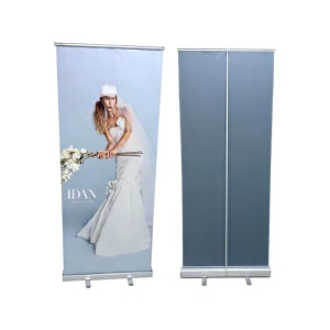 Aluminum Alloy Retractable Roll-Up Banner Display Stand, 85 x 200 cm