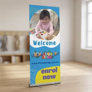 Aluminum Alloy Retractable Waterproof Digital Printing Roll up Banner Stand for Trade Shows and Promotions
