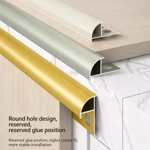 Aluminum Alloy Rounded Corner Tile Edge Guard Tile Protection Strip Waterproof Anti Collision Corner Strip