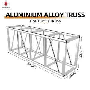 Aluminum Alloy Square Frame Modular Truss Display System, TUV Certified, Silver or Black, 300kg