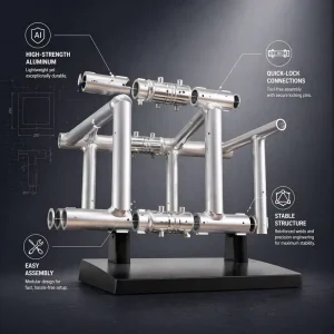 Aluminum Alloy Square Six-Sided Truss Joints, 300×300 400×400 400×600, Pin Joints for Displays