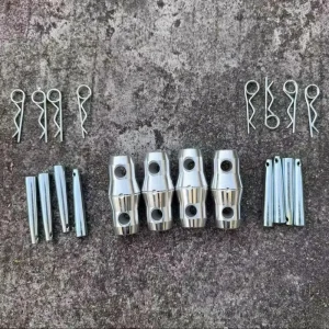 Aluminum Alloy Stage Lighting Truss Connector Joint Fitting Spigot Pin and R-Clip for 50mm Spigot Truss