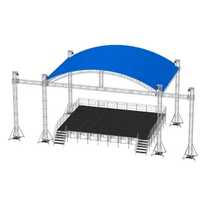 Aluminum Alloy Triangle Truss System for Stage Lighting Display 290MM 1.0M G33 500kg Load Capacity Anti-Rust