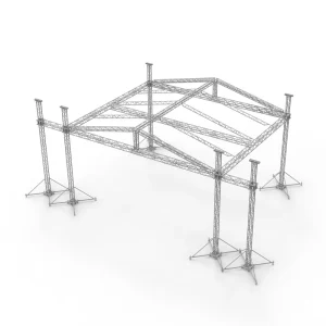 Aluminum Alloy Triangular Roof Truss Modular Structure 6000kg Load Capacity for Stage Lighting and Sound Systems