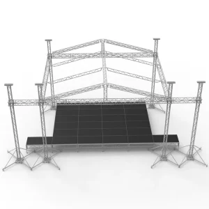 Aluminum Alloy Triangular Roof Truss System with Quick Installation and Heavy Load Capacity for Live Music Festival Sound Rigs