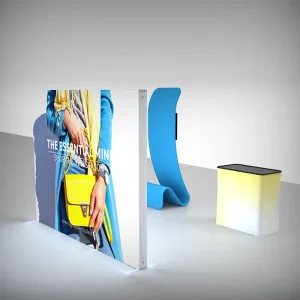 Aluminum Backlit Tower LED Lightbox Display, Trade Show Display
