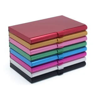Aluminum Business Card Holder and Credit Card Case Multicolor