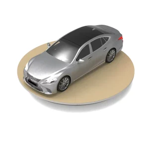 Aluminum Car Rotary Platform with 360-Degree Rotating Stage and 4000 kg Load Capacity