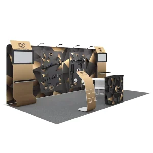 Aluminum Fast Assemble Fair Exhibition Backdrop Stand Modular Portable 10×20 Promotion Trade Show Booth