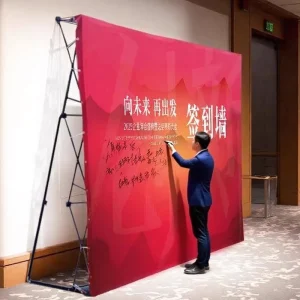 Aluminum Foldable Portable Pop-Up Exhibition Backdrop Stand