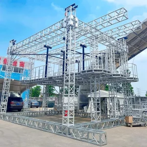 Aluminum Frame Truss Structure with Stage Lights, Customizable