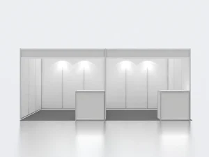 Aluminum Frames Shell Scheme Trade Show Stand Portable Setup 3×6 Standard Booth