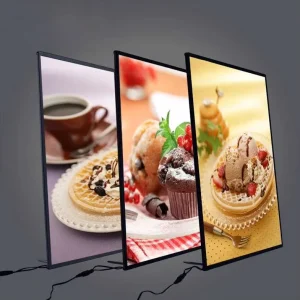Aluminum LED Poster Frame Light Box Sign for Restaurant or Cinema
