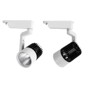 Aluminum LED Track Spotlight for Indoor Home Office Surface-Mounted COB LED Dimmable Warm White Lighting