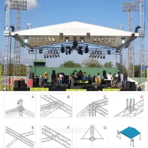 Aluminum Lighting Truss Display Outdoor Truss Structure