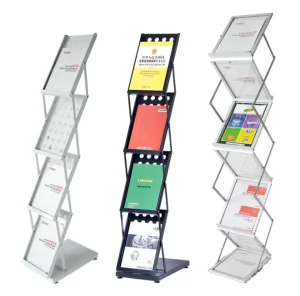 Aluminum Magazine Brochure Holder Catalogue Stand A4