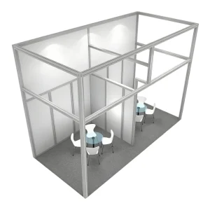 Aluminum Modular Custom Exhibition Booths Easy-Assembly Reusable Frames with Heat Transfer Printing