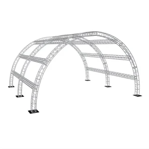 Aluminum Outdoor Concert Round Circle Truss Curved Roof Lighting Truss Arch Stage Roof Truss System Design