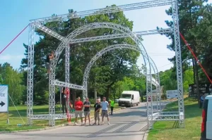 Aluminum Outdoor Foldable Truss 100kg Load Capacity Modular Design CE/TUV Certified Events