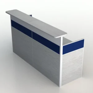 Aluminum Partition Counter Front Office Salon Reception Desk