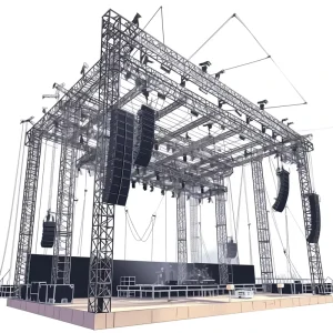 Aluminum Portable Stage Lighting Truss System for Outdoor Weddings and Events