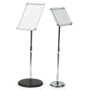 Aluminum Poster Board Stand Floor Sign Holder Double-Sided Adjustable Display Stand Cardboard Sign Board Holder