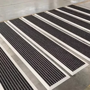 Aluminum Ribbed Entrance Mat System for Indoor and Outdoor Commercial Use