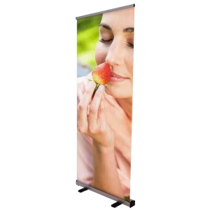 Aluminum Roll Up Banner Stand Portable Retractable Display with Sturdy Base