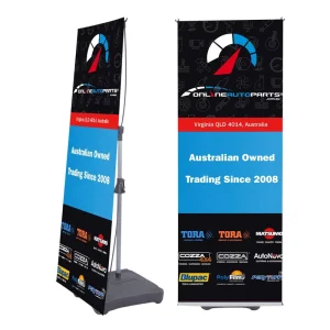 Aluminum Roll Up Water Base X Banner Stand