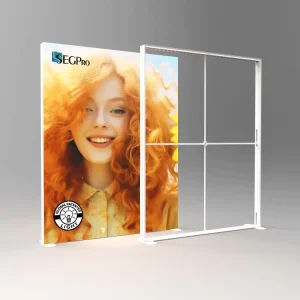 Aluminum SEG LED Frameless Light Box Display Booth