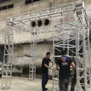 Aluminum Screw Truss for Event Lighting Displays, 300 400mm Mini Truss