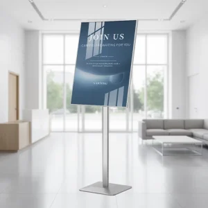 Aluminum Single-Sided Outdoor Floor Poster Stand A2 Size with UV-Resistant PVC Cover